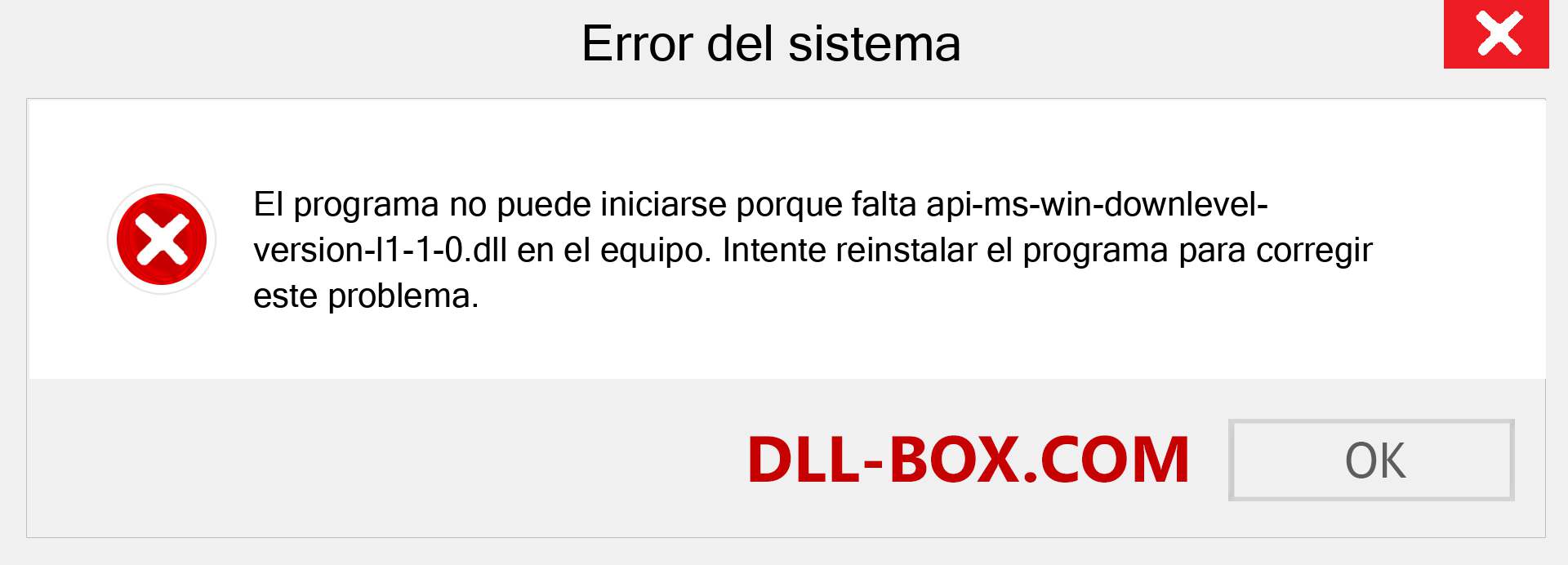 ¿Falta el archivo api-ms-win-downlevel-version-l1-1-0.dll ?. Descargar para Windows 7, 8, 10 - Corregir api-ms-win-downlevel-version-l1-1-0 dll Missing Error en Windows, fotos, imágenes